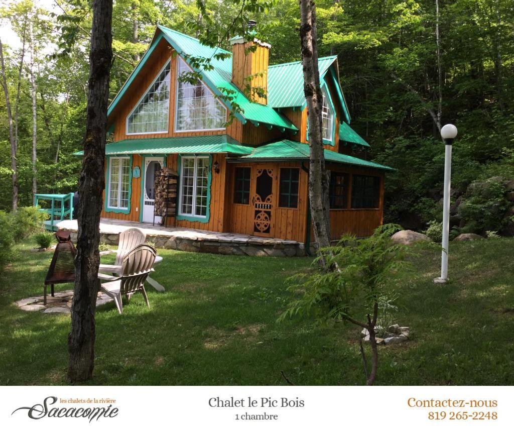 Chalets De La Riviere Sacacomie Villa Saint-Alexis-des-Monts Esterno foto