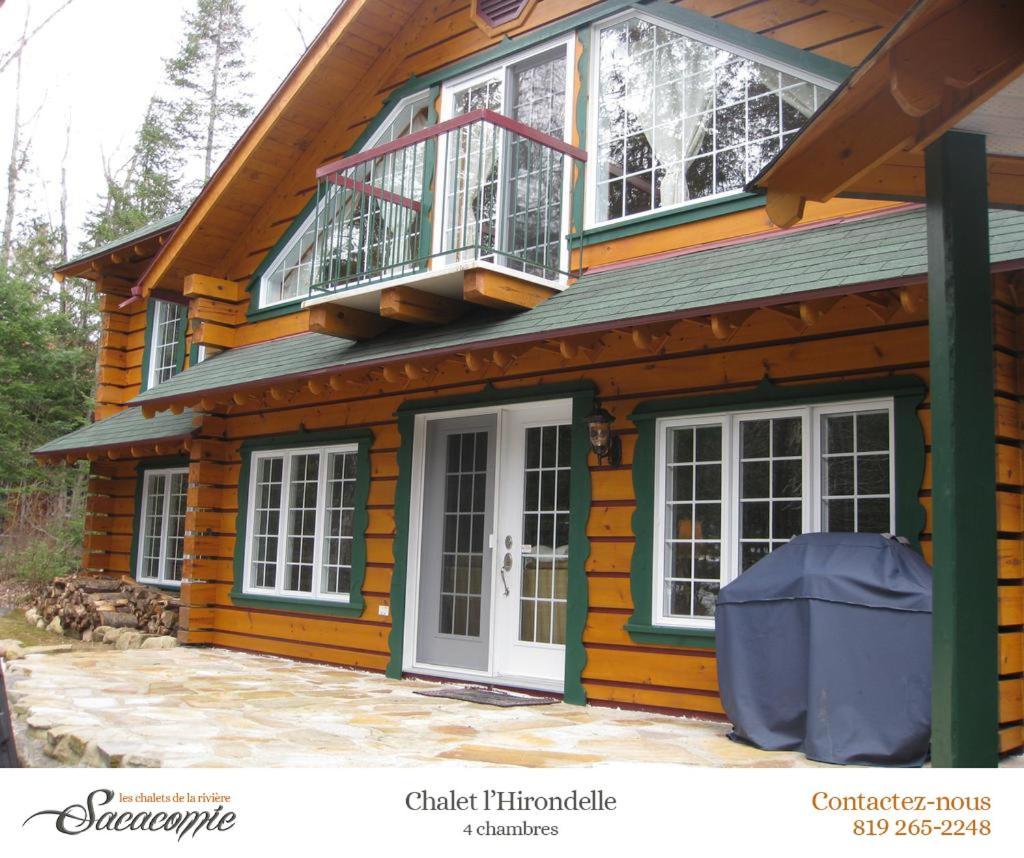 Chalets De La Riviere Sacacomie Villa Saint-Alexis-des-Monts Esterno foto
