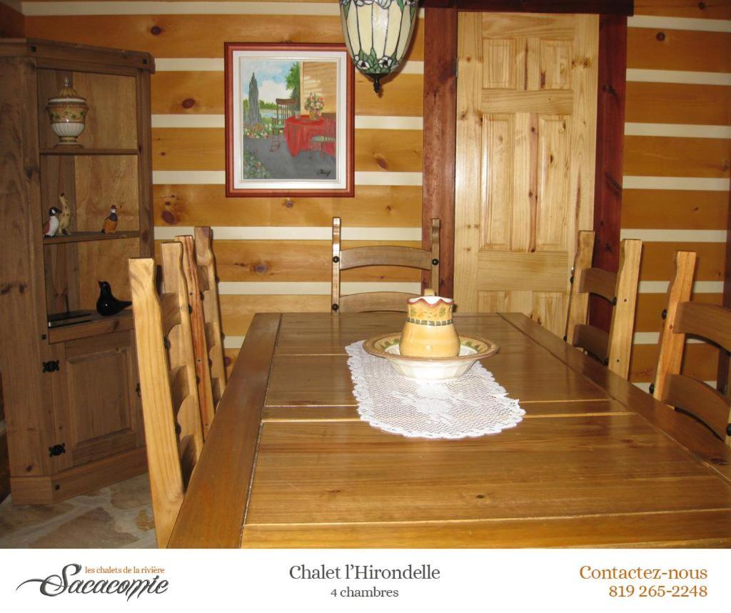 Chalets De La Riviere Sacacomie Villa Saint-Alexis-des-Monts Esterno foto
