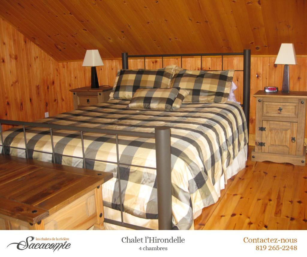 Chalets De La Riviere Sacacomie Villa Saint-Alexis-des-Monts Esterno foto