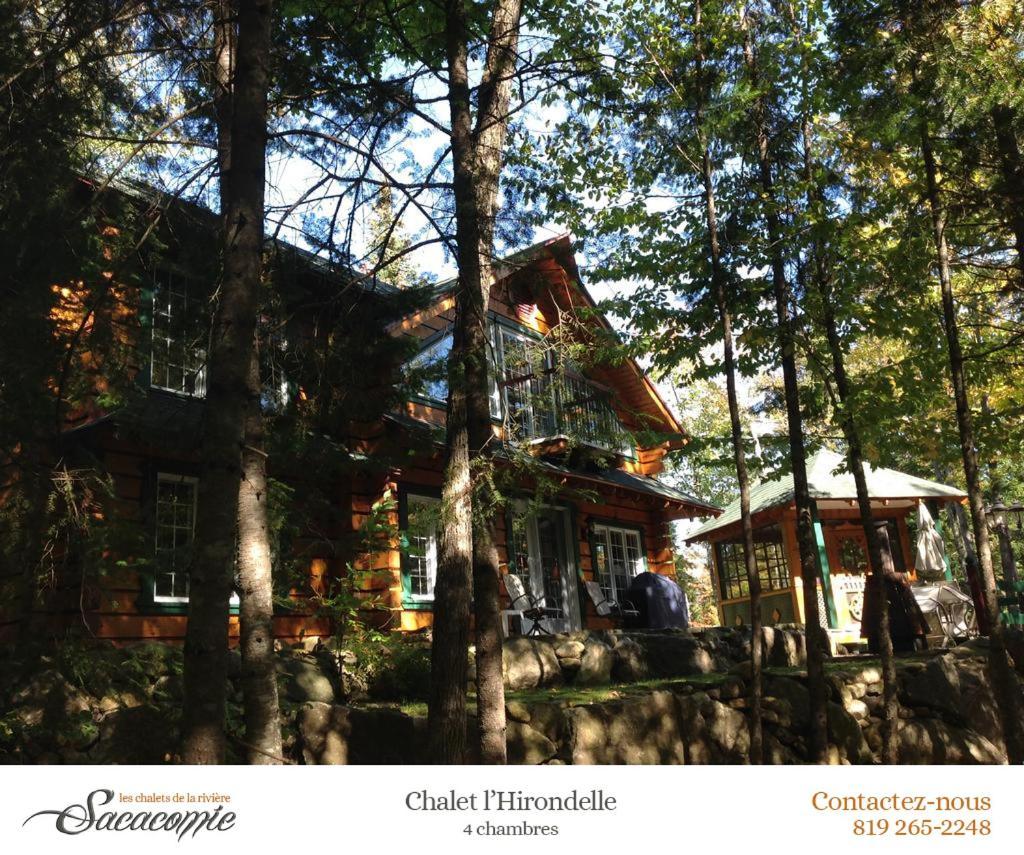 Chalets De La Riviere Sacacomie Villa Saint-Alexis-des-Monts Esterno foto