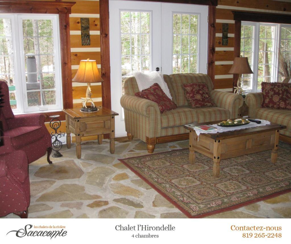 Chalets De La Riviere Sacacomie Villa Saint-Alexis-des-Monts Esterno foto