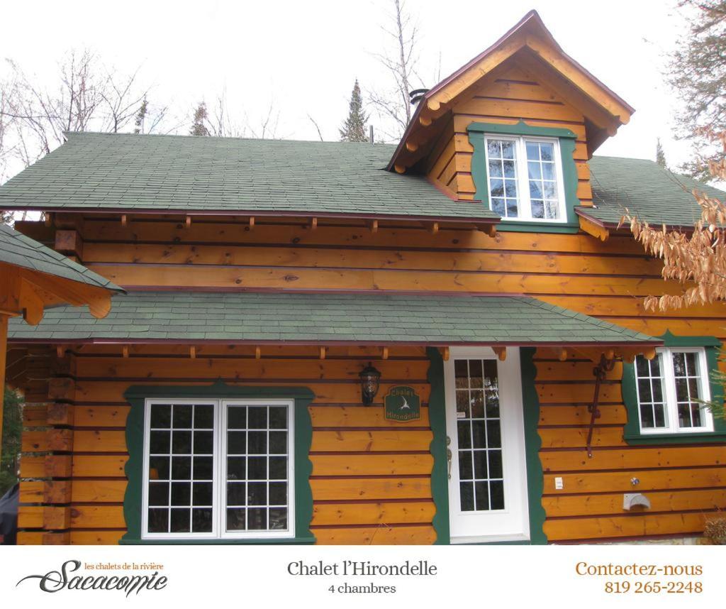 Chalets De La Riviere Sacacomie Villa Saint-Alexis-des-Monts Esterno foto