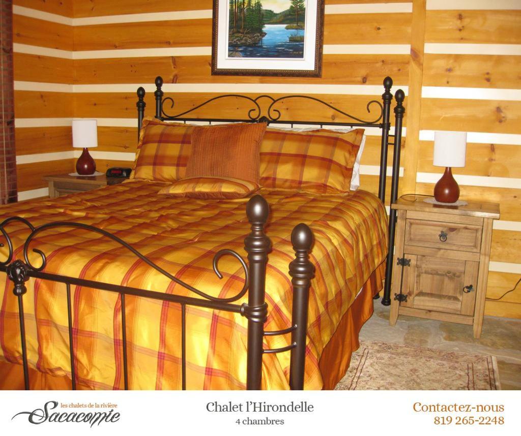 Chalets De La Riviere Sacacomie Villa Saint-Alexis-des-Monts Esterno foto