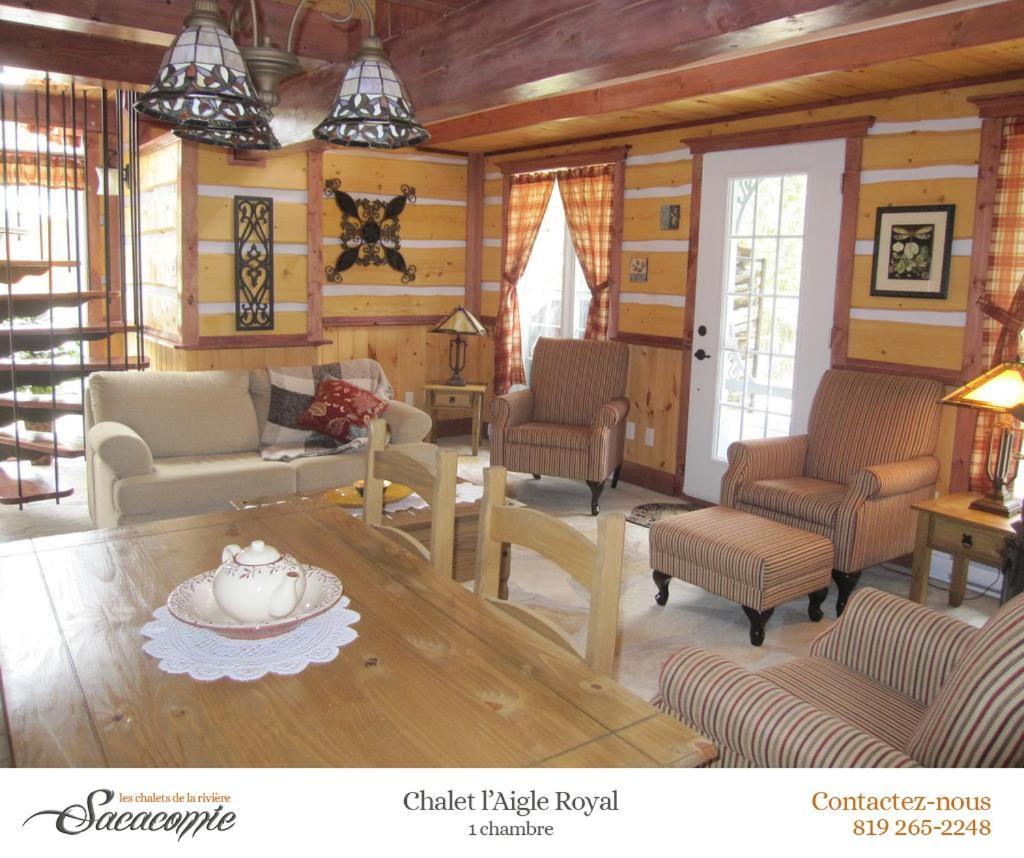 Chalets De La Riviere Sacacomie Villa Saint-Alexis-des-Monts Esterno foto